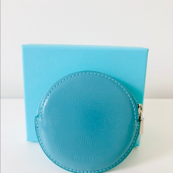 Tiffany Zip Coin Purse Pouch Teal/Tiffany Blue - Picture 4 of 6